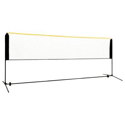 Plasa de badminton reglabila, 400x103x94-158 cm, metal GartenMobel Dekor foto