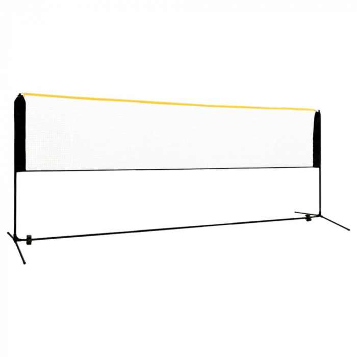 vidaXL Plasă de badminton reglabilă, 400x103x94-158 cm, metal