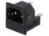 Conector alimentare AC soclu tată 10A 250VAC IEC 60320