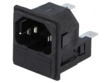 Conector alimentare AC soclu tată 10A 250VAC IEC 60320