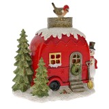 Cumpara ieftin Decoratiune din rasina cu lumina Camper Christmas 15 cm x 14 cm, Iliadis Alexandros