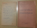 LACRIMILE PAMANULUI-AL.BILCIURESCU CU DEDIC. +UN BILET TRIMIS LUI G.CONABIE a1.