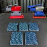 H&acirc;rtie abrazivă 75 x 100mm granulație 60, pachet de 75 bucăți pentru șlefuitor pneumatic &ndash; 75 buc