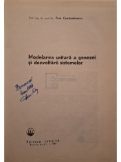 Paul Constantinescu - Modelarea unitara a genezei si dezvoltarii sistemelor (Editia: 1983) foto