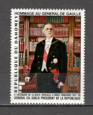 Dahomey.1967 Posta aeriana:Ch. de Gaulle-presedinte MD.54 foto