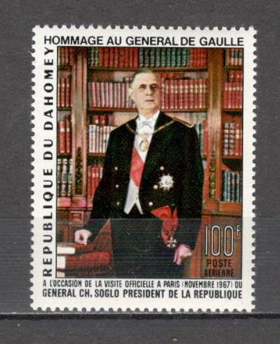 Dahomey.1967 Posta aeriana:Ch. de Gaulle-presedinte MD.54