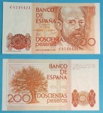 Spania (p#156) 200 Pesetas 1980 &#039;Clar&iacute;n&#039; UNC serie: C8748421
