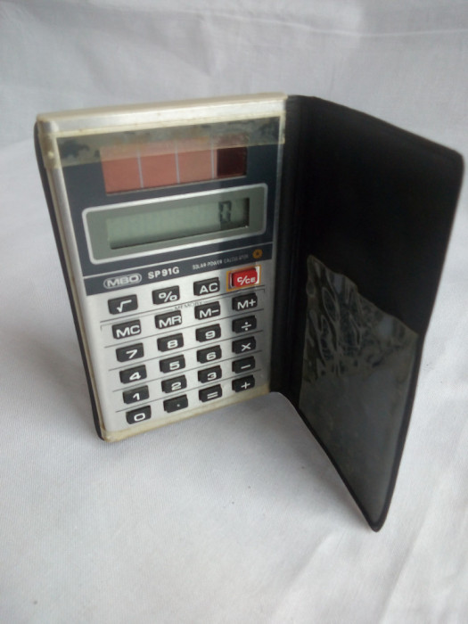 Calculator de buzunar MBO SP91G solar, vintage, perfect functional