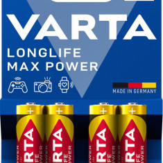 Baterie alcalina R6 (AA) 4 buc/blister Longlife Max Power Varta