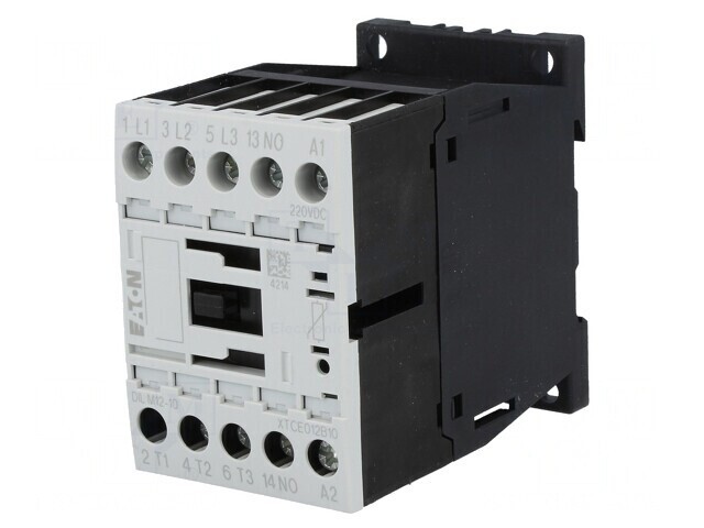 Contactor 3P 12A 220VDC NO 3 Aux NO