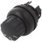 Comutator Rotativ 22mm Negru 3 Poziții