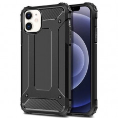 Husa Compatibila cu Apple iPhone 12 Mini - iberry Armor Hybrid Negru