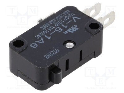 Micro&amp;icirc;ntrerupător OMRON SNAP ACTION 15A/250VAC SPDT fără manetă foto