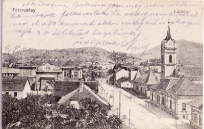 AMS# - ILUSTRATA/VEDERE PETROZSENY PETROSANI - VEDERE 1918, CIRCULATA foto