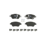 Set placute frana punte fata Opel Corsa C, Corsa D; ADAM 2012-2019, pentru discuri de frana ventilat de 257 mm ; TRW