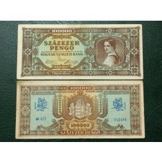 Ungaria 1945 - 100.000 pengo, circulata