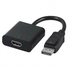 CABLU video GEMBIRD adaptor DisplayPort (T) la HDMI (M) 10cm negru A-DPM-HDMIF-002 foto