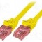 Cablu patch cord, Cat 6, lungime 0.5m, U/UTP, LOGILINK - CQ2027U