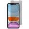 Folie de protectie Ecran Privacy Vmax pentru Apple iPhone 11 / XR, Sticla Securizata, Full Glue, 2.5D
