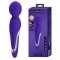 Vibrator Masaj Walter, 7 Moduri Vibratii &amp; 5 Intensitati, Silicon, USB, Violet, 21.6 cm
