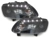 Faruri LED DRL DAYLIGHT VW Touran 1T Caddy (02.2003-10.2006) Negru Performance AutoTuning, KITT Lightning