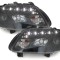Faruri LED DRL DAYLIGHT VW Touran 1T Caddy (02.2003-10.2006) Negru Performance AutoTuning