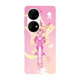 Husa compatibila cu Huawei Nova Y70 model Sailor Moon wand, Silicon, TPU, Viceversa, Transparent, Carcasa