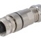 Conector BULGIN M12 5 pini mamă IP67 60V 4A lipire cablu PXMBNI12FBF05ASCPG7