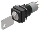 Comutator rotativ cu cheie EAO 16mm 2 poziții 2 NO cod 51-444.036D