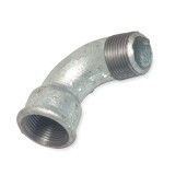 Fiting filetat fontă maleabilă cot 90&deg; scurt 1 1/2&quot; IG x 1 1/2&quot; AG