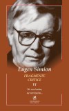 Fragmente critice (vol. 6): Ne revizuim, ne revizuim&hellip;