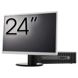 Pachet PC Second Hand HP ProDesk 600 G2 SFF, Intel Core i5-6500 3.20GHz, 8GB DDR4, 500GB HDD + Monitor 24&amp;quot; NewTechnology Media