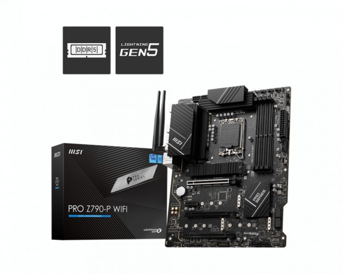 MSI PRO Z790-P WIFI LGA1700 ATX MB DDR5 3xPCI-Ex 16 6xSATA &quot;PRO Z790-P WIFI&quot;
