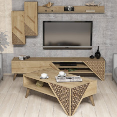 Mobilier living, Hommy Craft, Beril, pal melaminat, stejar