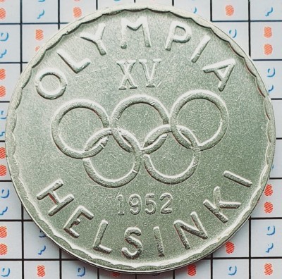 Finlanda 500 markkaa 1952 argint - Olympic Games - km 35 - A032 foto