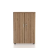 Cumpara ieftin Dulap birou STANDARD 80 x 40 x 118 cm PAL 2 usi stejar