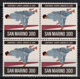 SAN MARINO 1981 - Sport, Judo, Camp. European/ emis. completa MNH (in bloc), Nestampilat