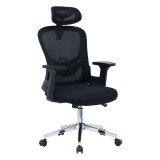 Cumpara ieftin Scaun de birou manager Ignatius mesh, Gri - Negru, 110-120x65x45 cm