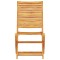 Set Bistro Pliabil 3 buc. Maro Lemn Solid de Acacia - 11