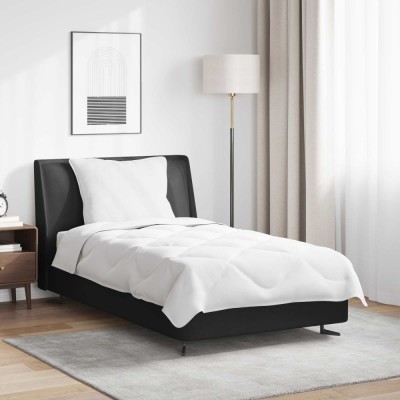 vidaXL Pilotă de vară cu pernă 2 pcs Alb Microfibră 3376388 foto