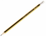 Creion grafit HB hexagonal cu guma de sters, M&amp;amp;amp;G