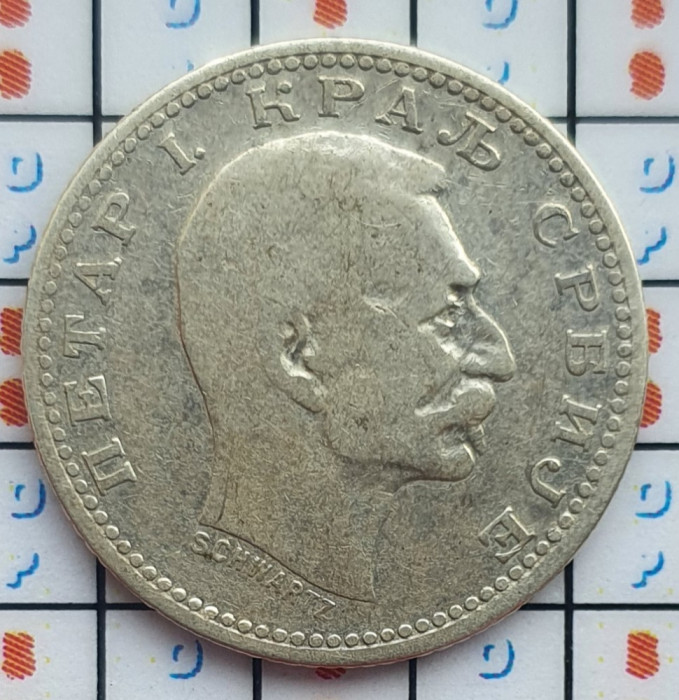 Serbia 50 para 1904 argint - Petar I - km 24 - A009
