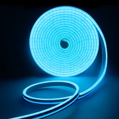 Banda LED neon QDT05, flexibila, lumina albastra, 5 m, 12V foto