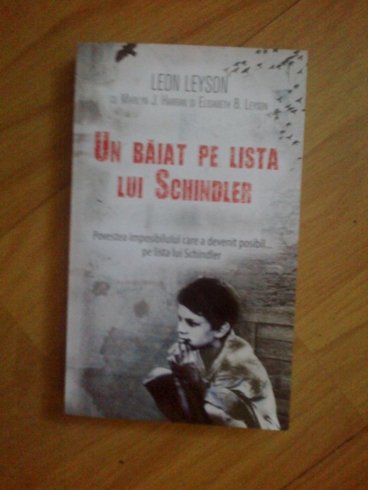n6 Un baiat pe lista lui Schindler - Leon Leynson (carte noua)