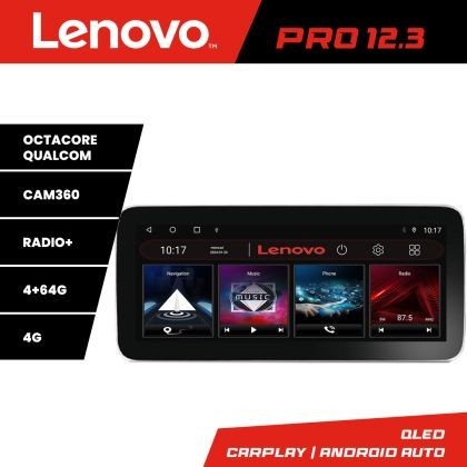 Navigatie Fiat Tipo 2015-2021 K-TIPO Lenovo PRO 4+64 12.3 inch qled android 4G DSP gps internet C CarStore Technology