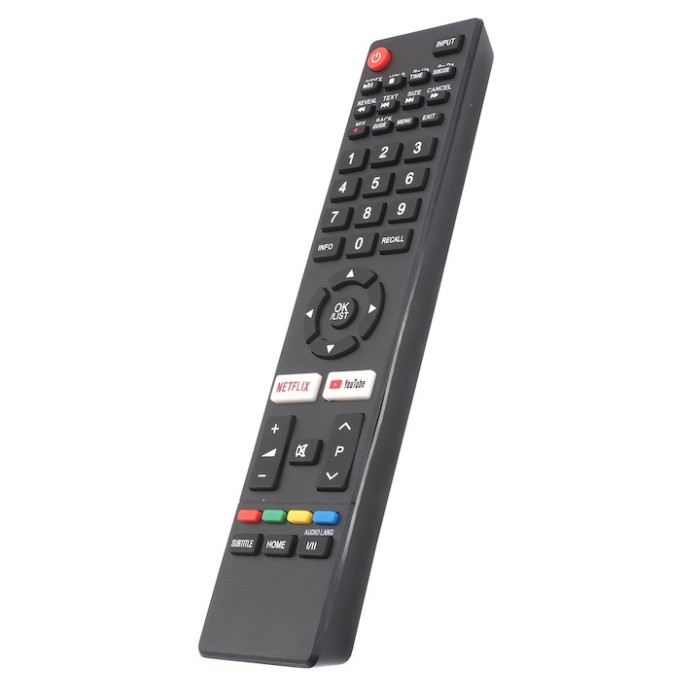 Telecomanda pentru LCD, compatibila Vortex, V40R5162S, Netflix, Youtube, BOCU SMART, neagra