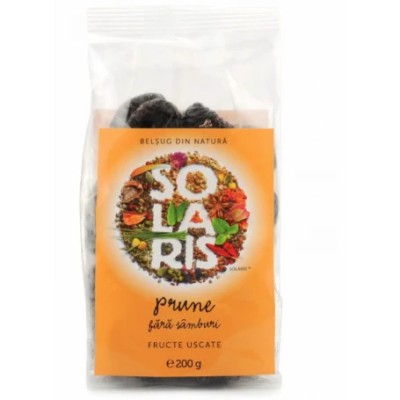 FRUCTE USCATE - PRUNE FARA SAMBURI 200gr SOLARIS foto