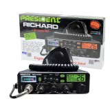 Statie radioamatori President Richard ASC 10M, AM-FM, 12V, RF Gain, NB, ANL, Hi-Cut, Echo, Port USB