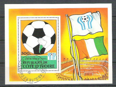 C&amp;ocirc;te d&amp;#039;Ivoire 1978 Sport, perf. sheet, used R.010 foto
