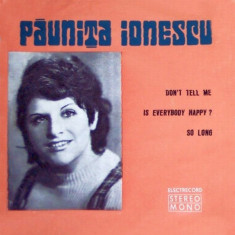 Paunita Ionescu (1976 - Electrecord - EP / VG)
